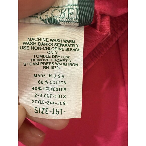 Vintage Cabin Creek Stretch Pants Pink Size 16 Tall Elastic Waist JCPenney NWT - Picture 6 of 8